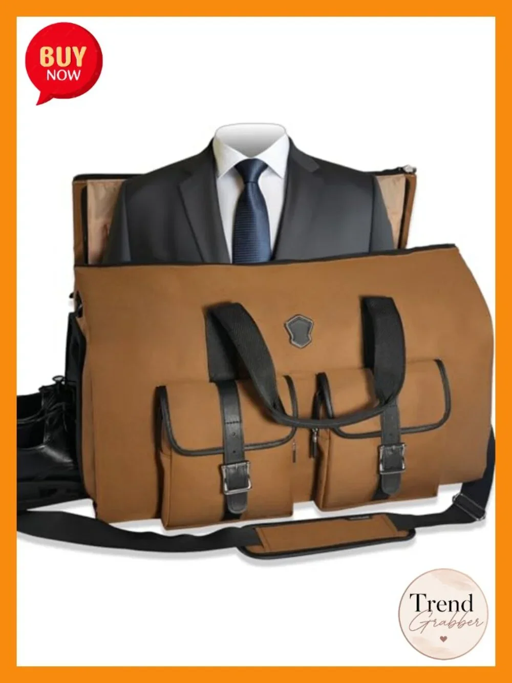 Convertible Garment Duffle Bag 3-Suit Travel Carry-On 1000D Kordura